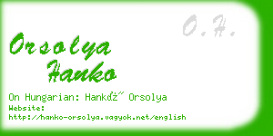 orsolya hanko business card